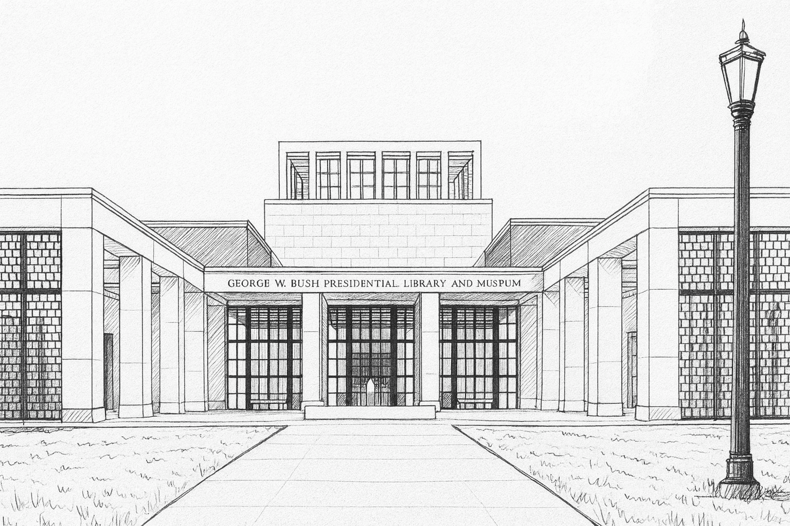 Illustration of the George W. Bush Presidential Library