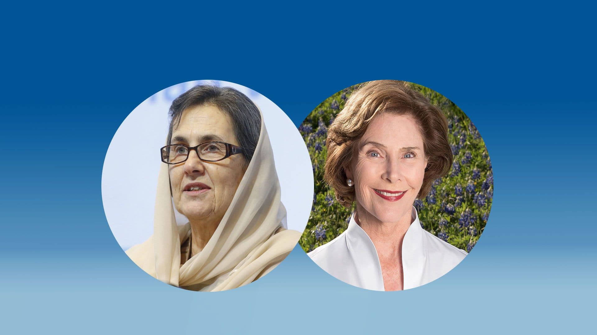 Women, Democracy, and Peace with H.E. Rula Ghani and Mrs. Bush